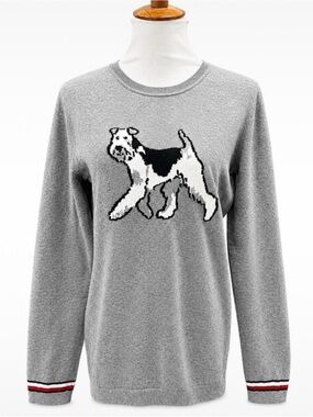 NWT Tommy Hilfiger Gray Terrier Crewneck Sweater - Size Small